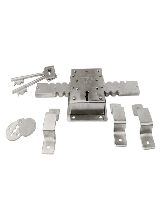RAMSON Zapper Key Door Lock (Silver, Painted Finish) - Image 1